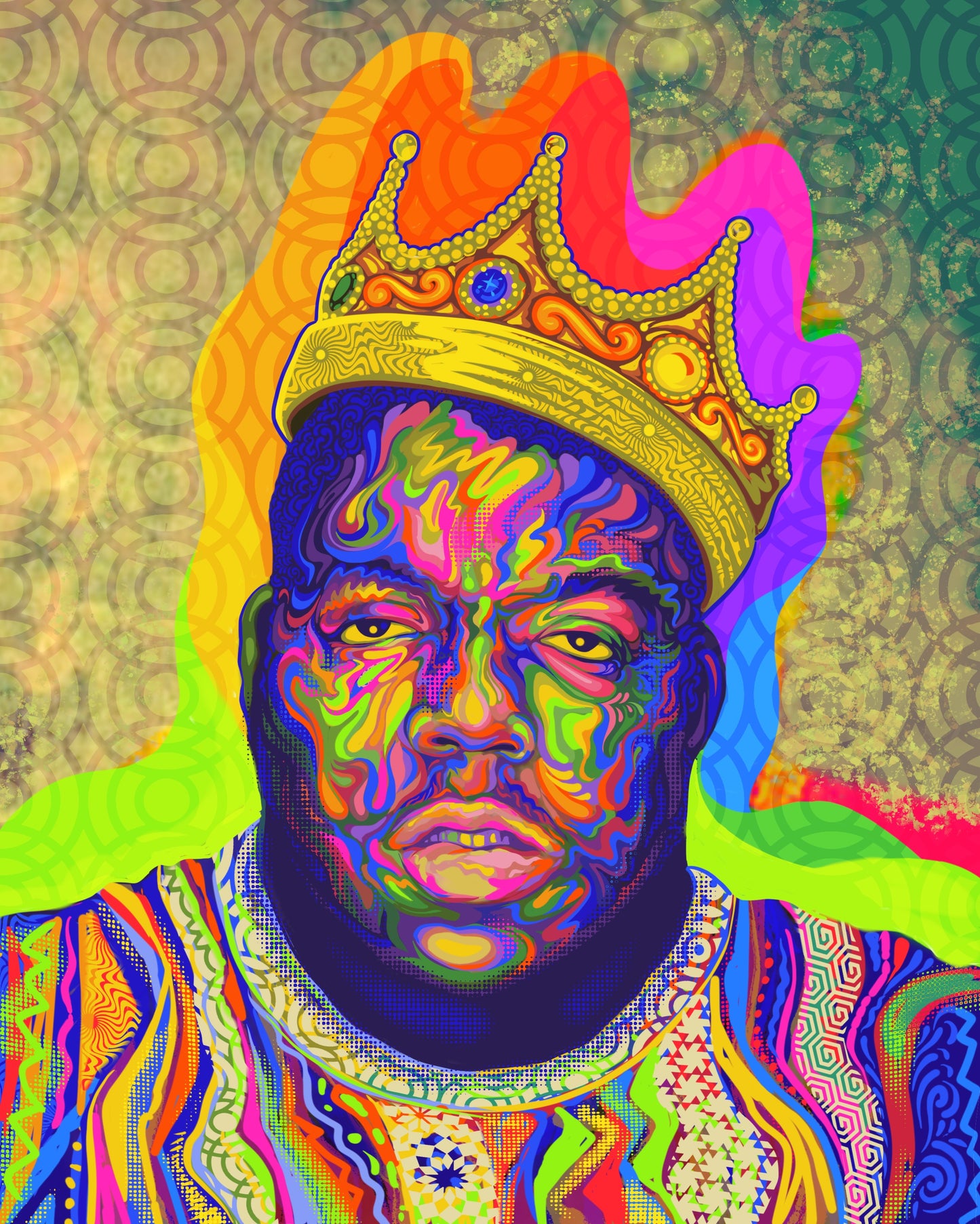 Biggie Eternal - 11 x 14 by Mr. Melty  (Canvas Print)