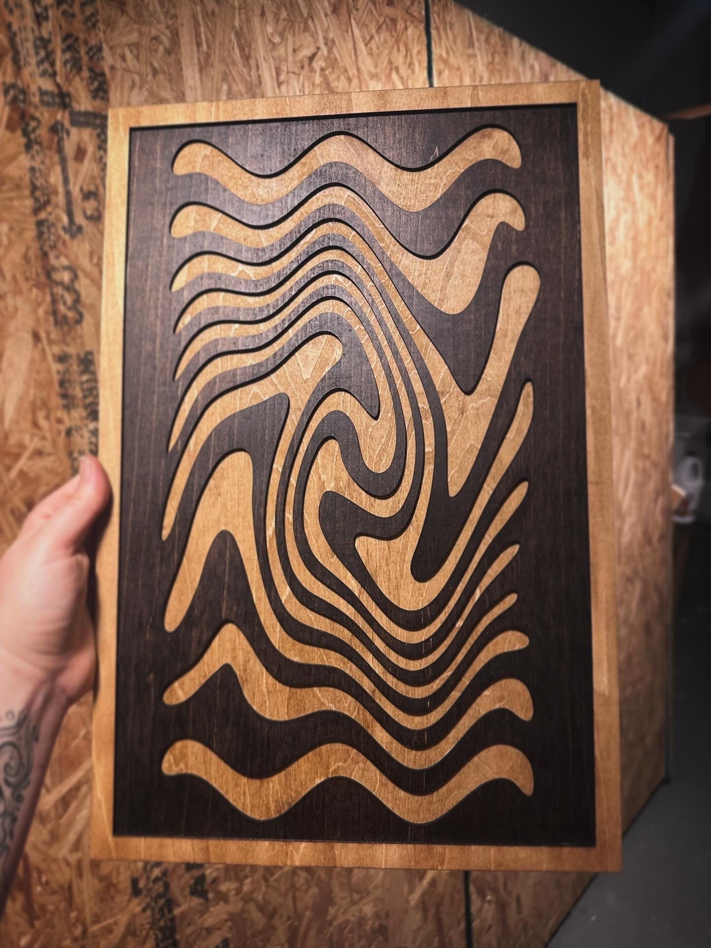 Mycelium Labrynth - Stain - 16 x 10 by Subloominal  (3D Sculpture)