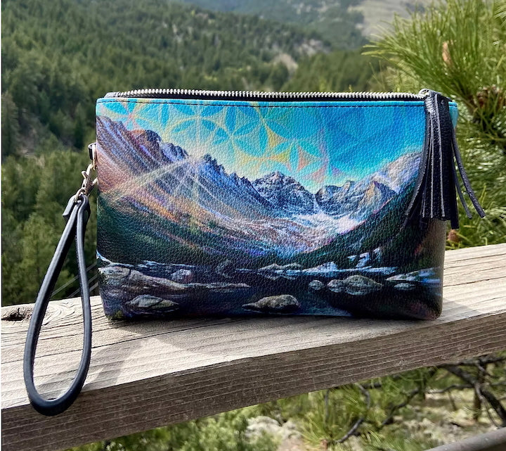Leather Bag (vegan) - 6 x 10 by Morgan Mandala  (Accessory (pins, patches, etc))