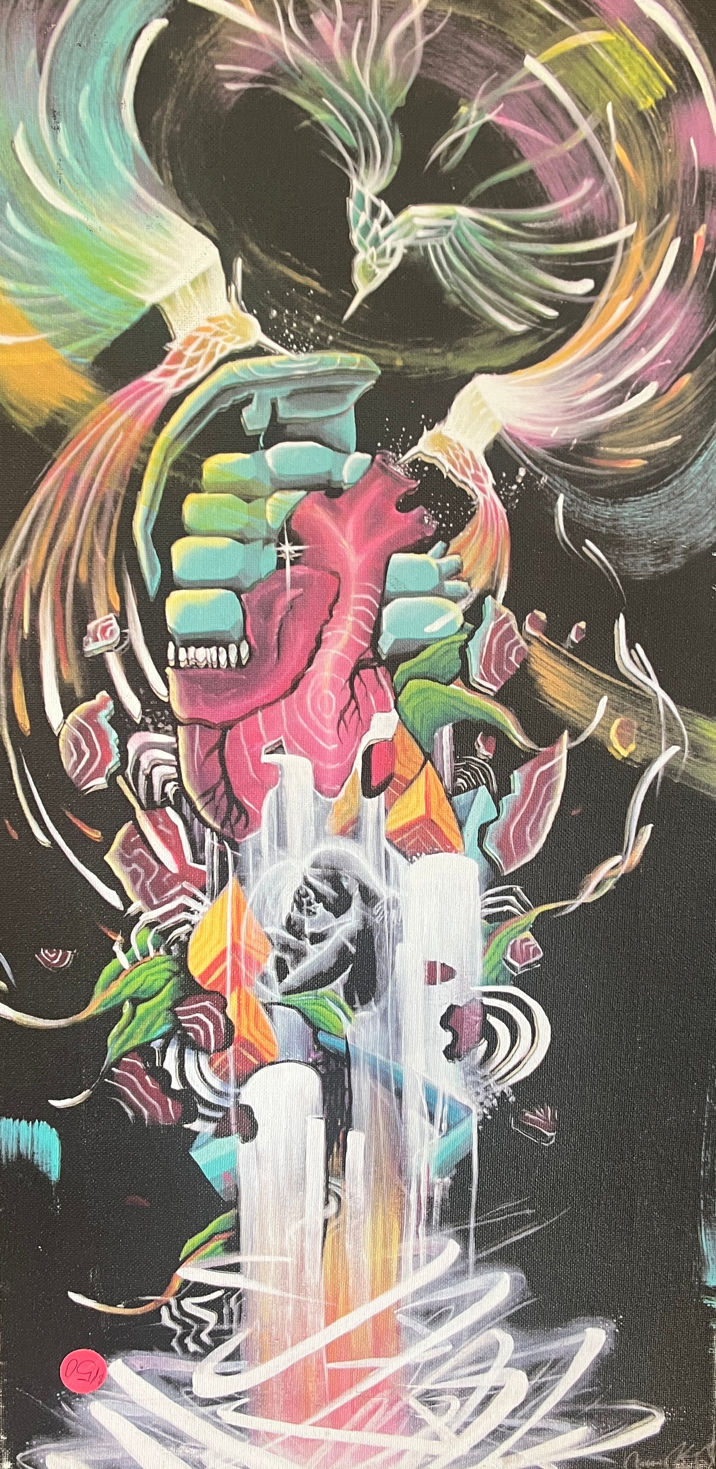 *Resonant Hum - 24 x 12 by Raw.Sol (Canvas Print)
