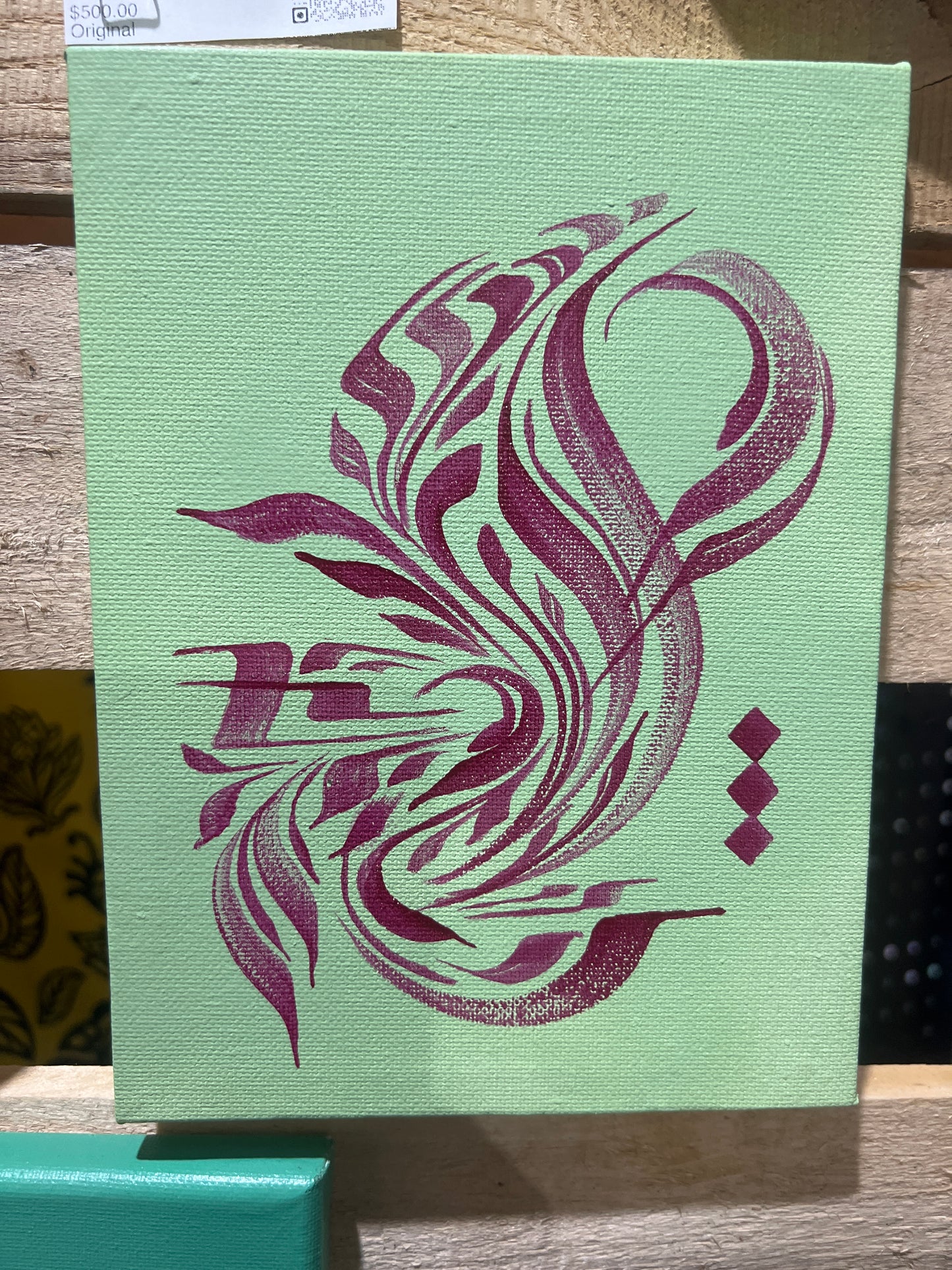 *Green and pink  - 8 x 6 by SEIP (Original)