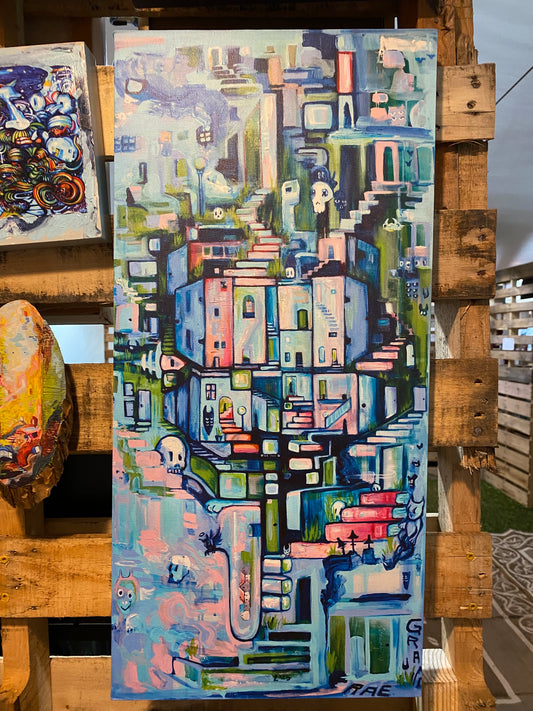 The Dream Factory  - 24 x 12 by Rae Grand  (Canvas Print)