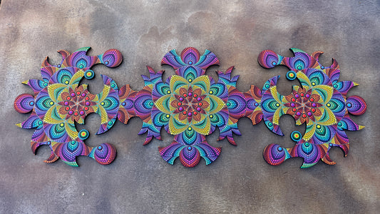 *Blossoms of Life - 24 x 67.5 by Brandon Rollin (Original)
