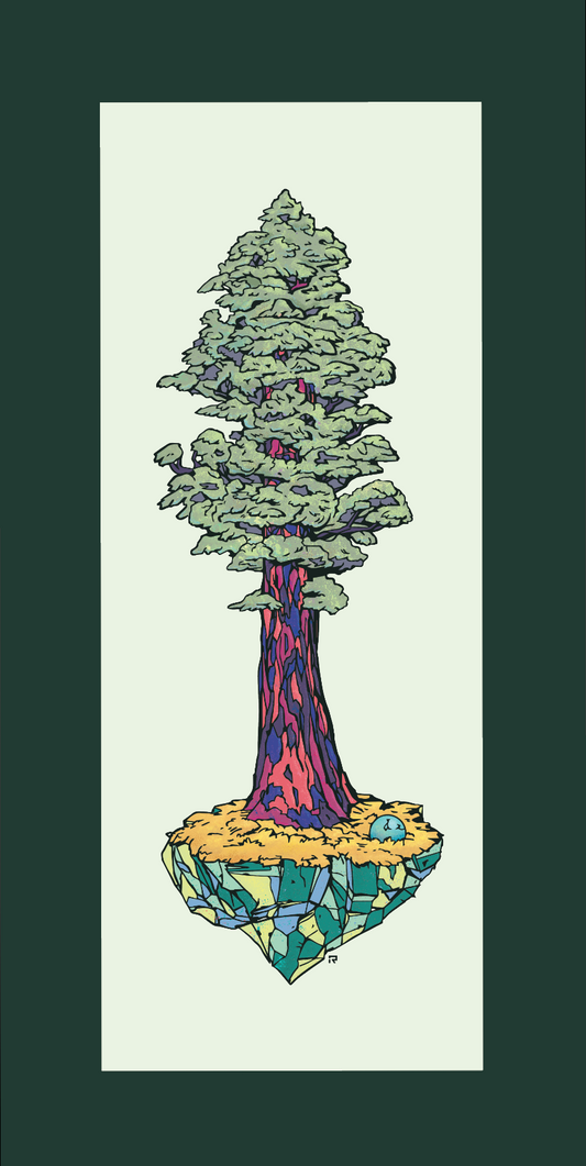 Sequoia: Past, Present, Future (Light Background) - 20 x 10 by Rutherford (Poster Print)