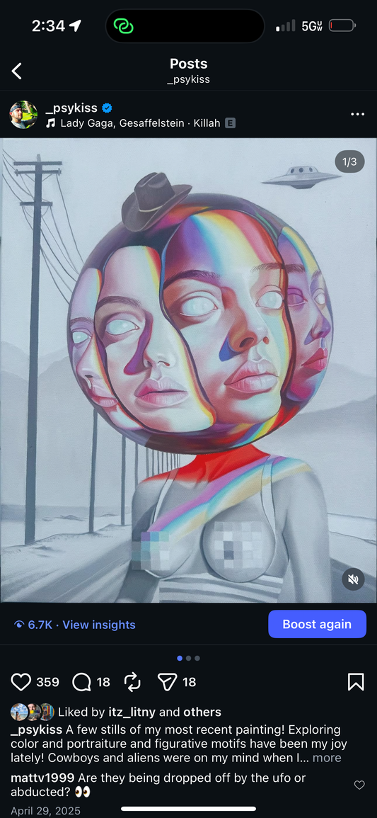 *Take me home - 11 x 15 by Psykiss (Canvas Print)