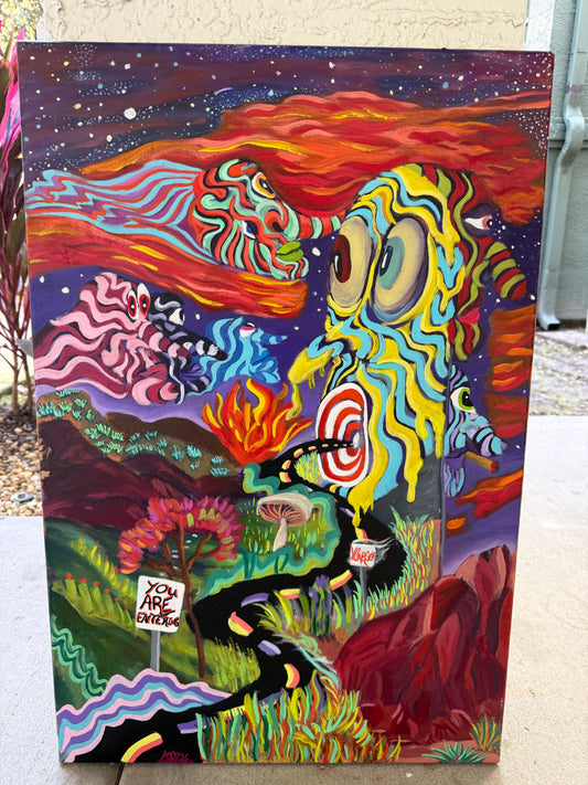 *Entering yourself  - 30 x 20 by A7Dimensionz (Original)