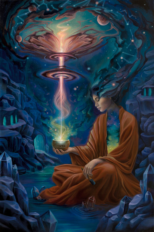 Primordial Sound  - 24 x 16 by Shannon Miguela  (Canvas Print)
