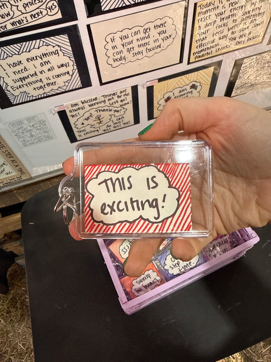 *Key chain affirmation  - 3 x 3 by Ania Amador (Accessory)