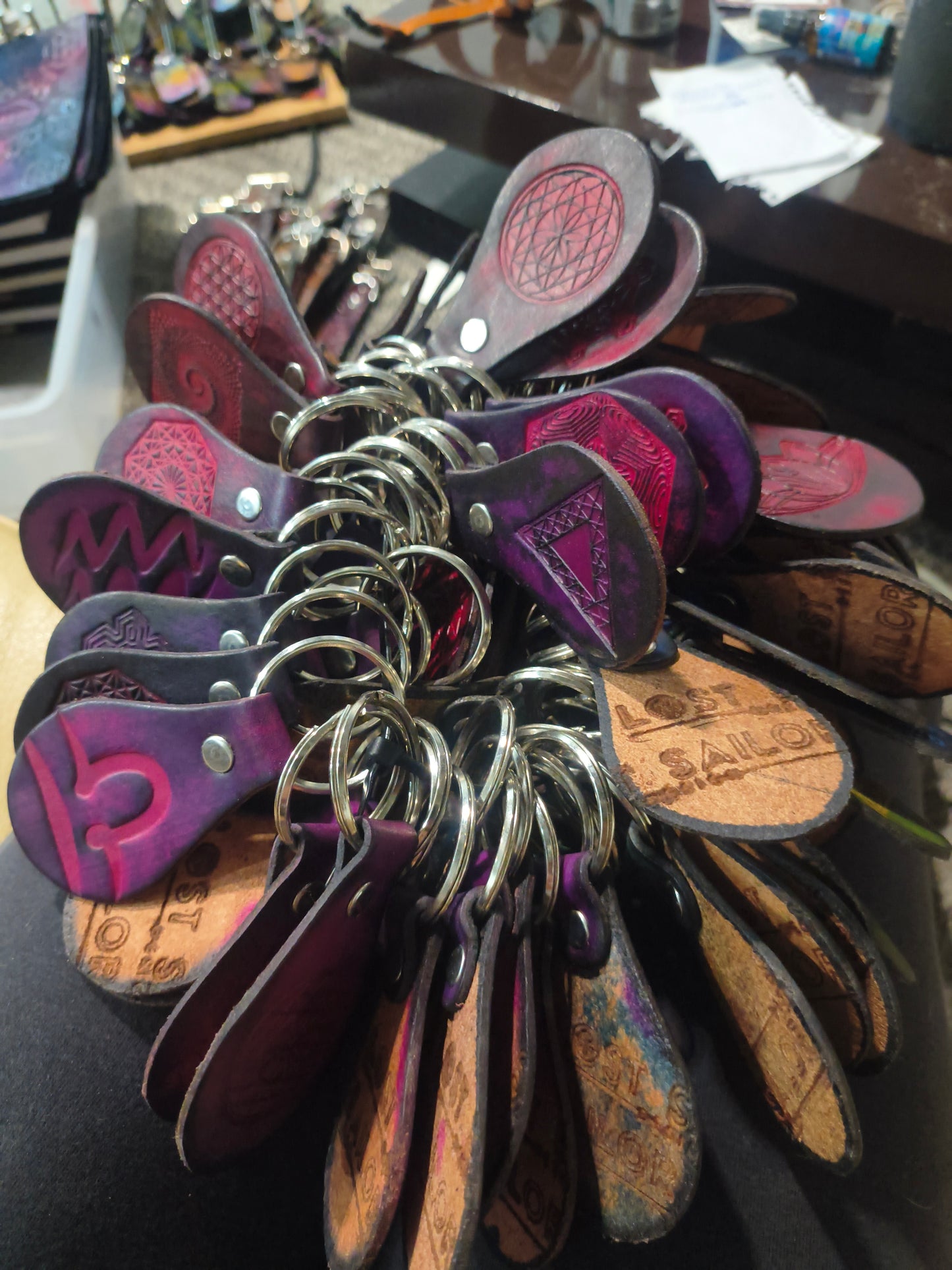 *Leather keychain (Basic) - 4 x 2 by Art in Session (Accessory (pins, patches, etc))