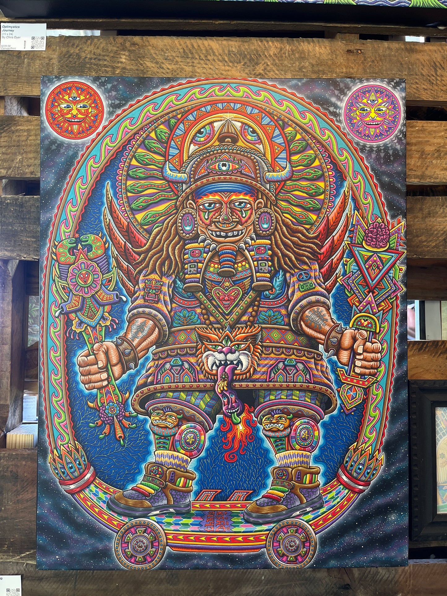 Ultimate Spiritual Warrior - 24 x 18 by Chris Dyer (Canvas Print)