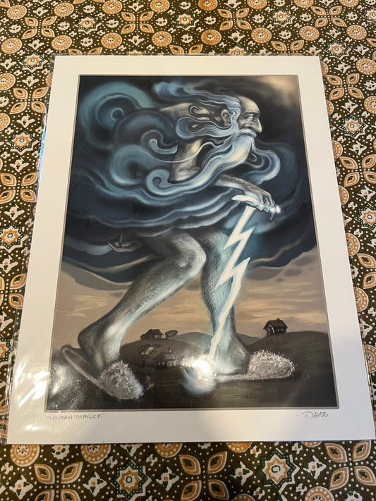 *Old Man Thunder - 16 x 12 by Josh Audiss (Poster Print)