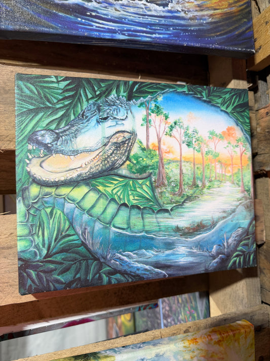 Forever Glades (Anamorphosis Arts) - 8 x 10 by Ania Amador (Canvas Print)