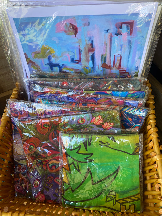 *3 print or bandana deal  - 14 x 11 by Rae Grand  (Poster Print)