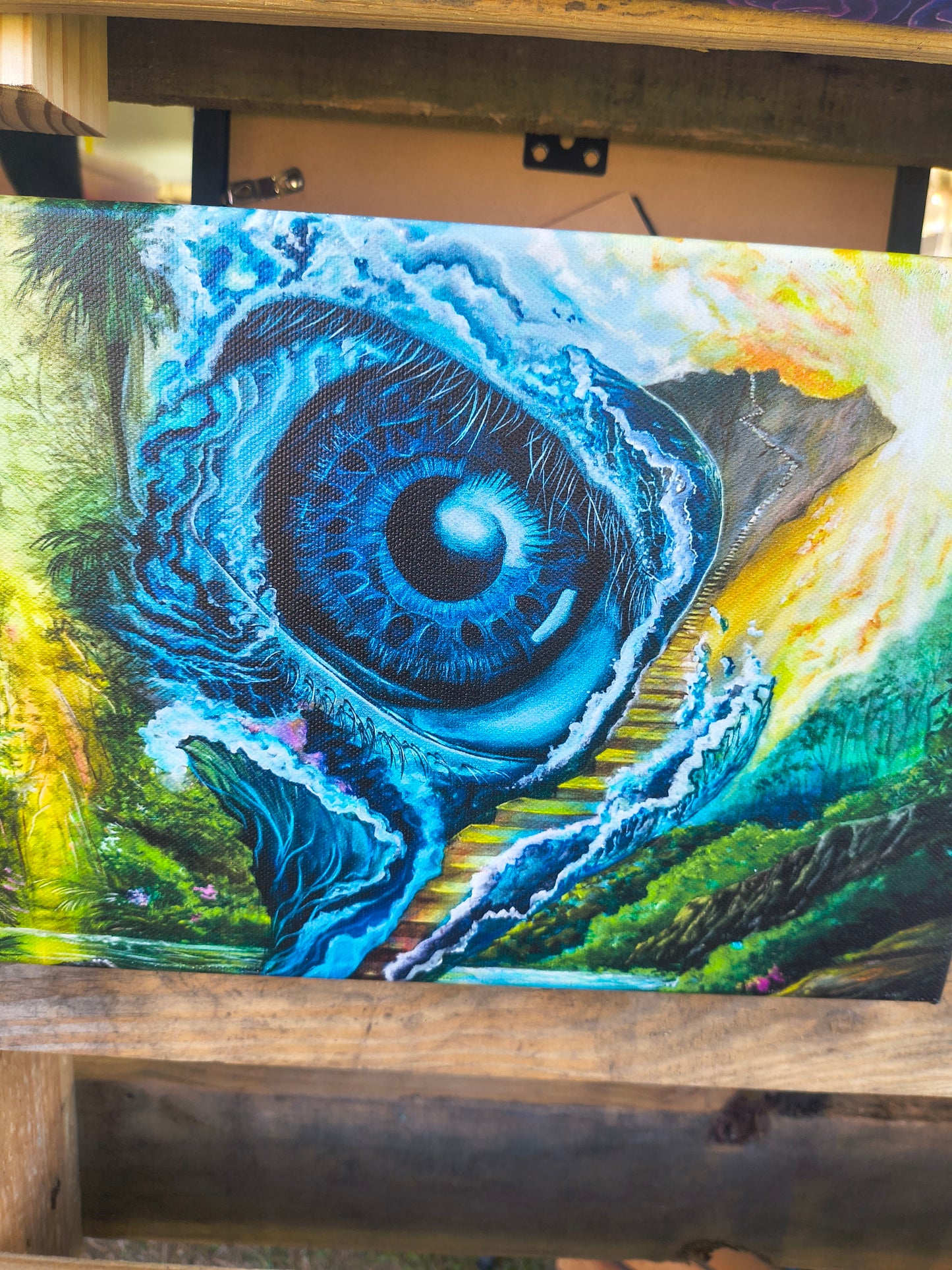 Eye of Wisdom - 8 x 12 by Ania Amador (Canvas Print)