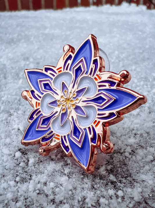 *Columbine Flower Mini Pin by Rutherford (Accessory)