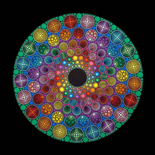 Orbital Void - 22 x 22 by Brandon Rollin (Canvas Print)