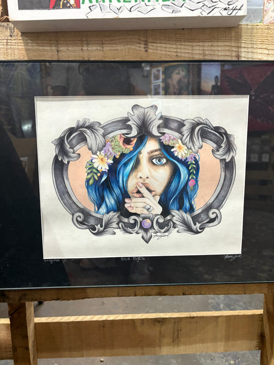 *Blue eyes - 9 x 12 by Micah Jewel (Original)
