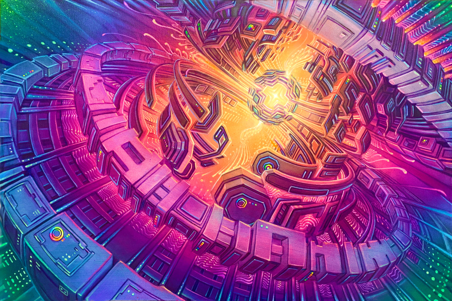 Quantum Sound System - 18 x 24 by Seth McMahon (Canvas Print)