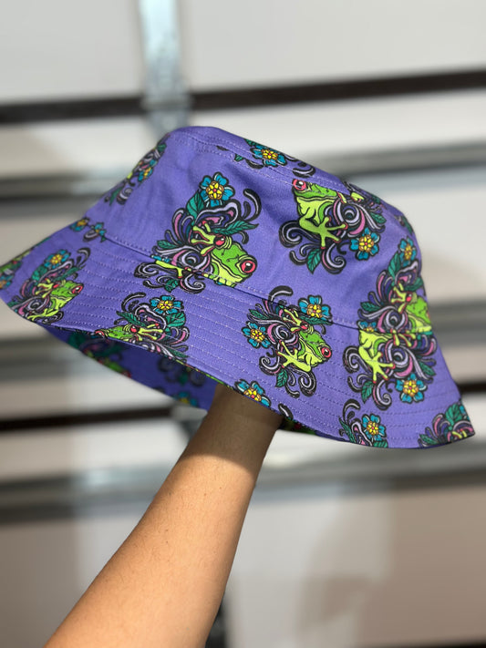 *Baby Frog Bucket Hat (S/M) - Medium by Chaya Av (Apparel)