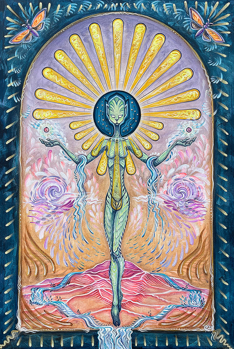 Cosmic Mother - 27 x 18 by Paulina Casati (Canvas Print)