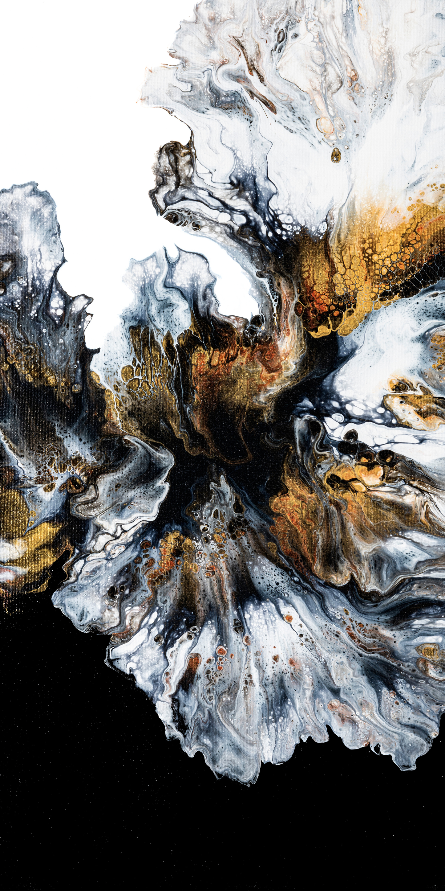 Dark Wave (Right) - 10 x 20 by VCee's Art (Canvas Print)