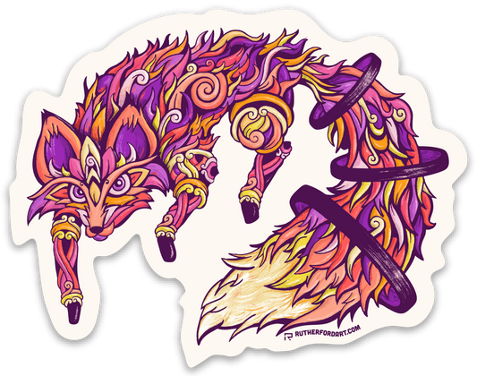 Raposa (Fox) - 2.7 x 3.45 by Rutherford (Accessory (pins, patches, etc))