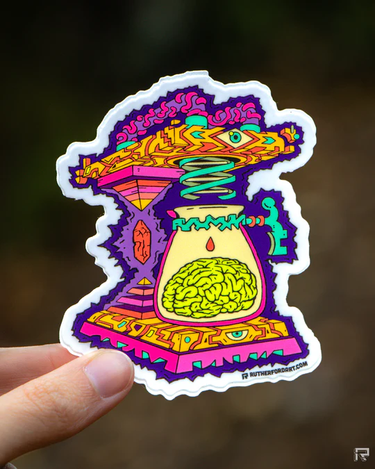 Perception Percolator - 3.6 x 3 by Rutherford (Stickers)