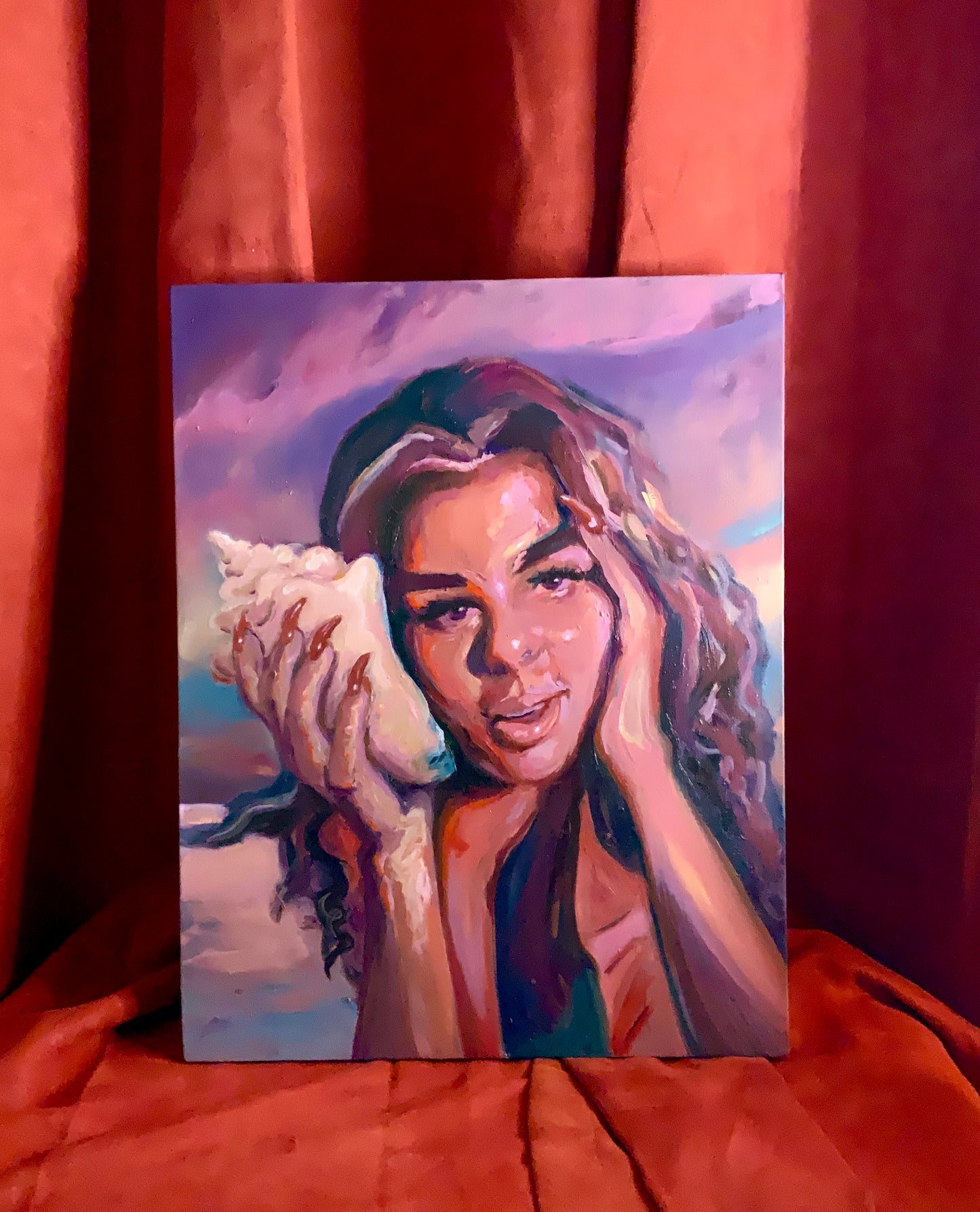 *Whispers of the Future’s Past (SeaShell) - 18 x 14 by Bailey Gumienny (Original)