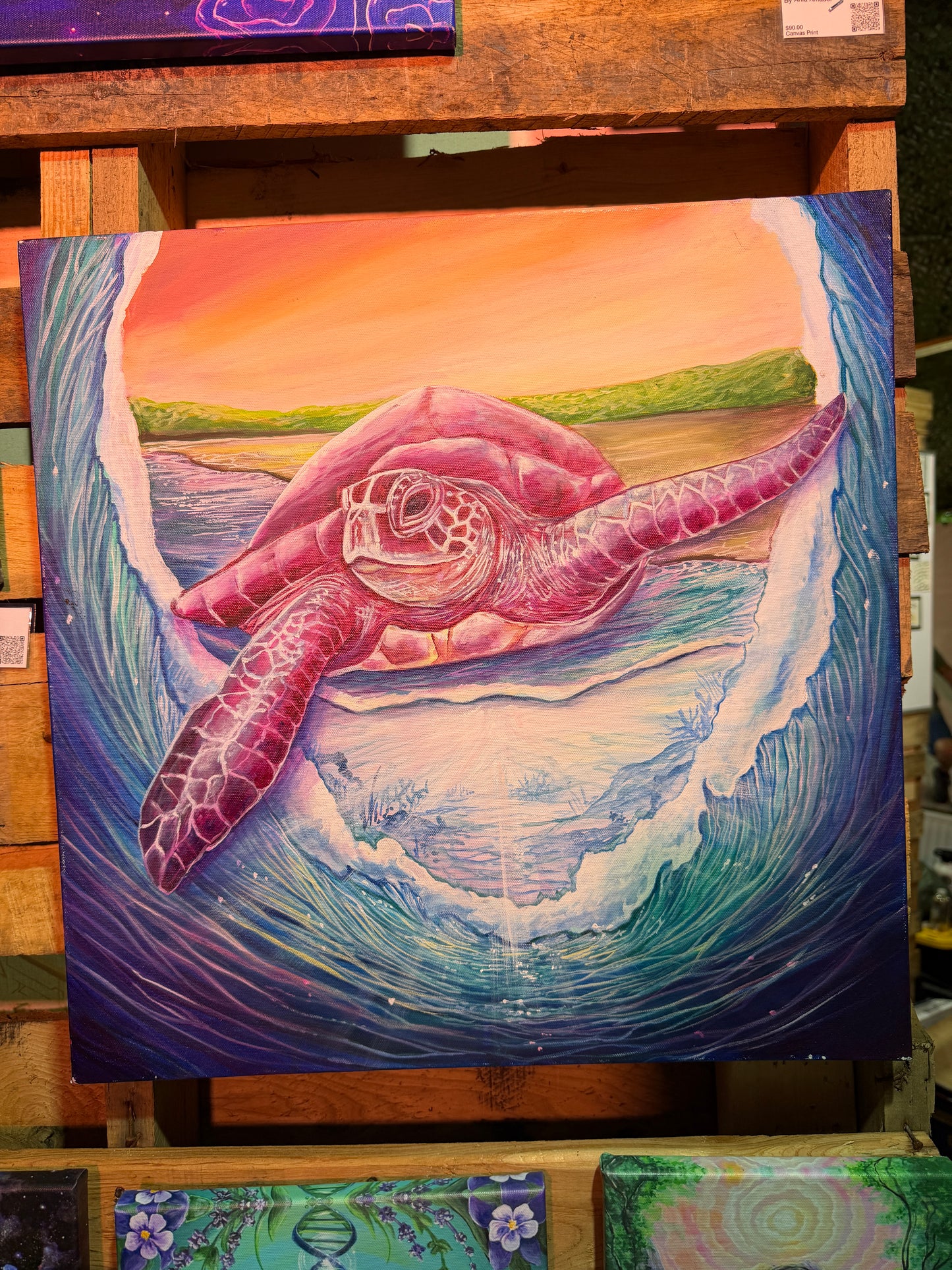 *Power Through - 24 x 24 by Ania Amador (Original)