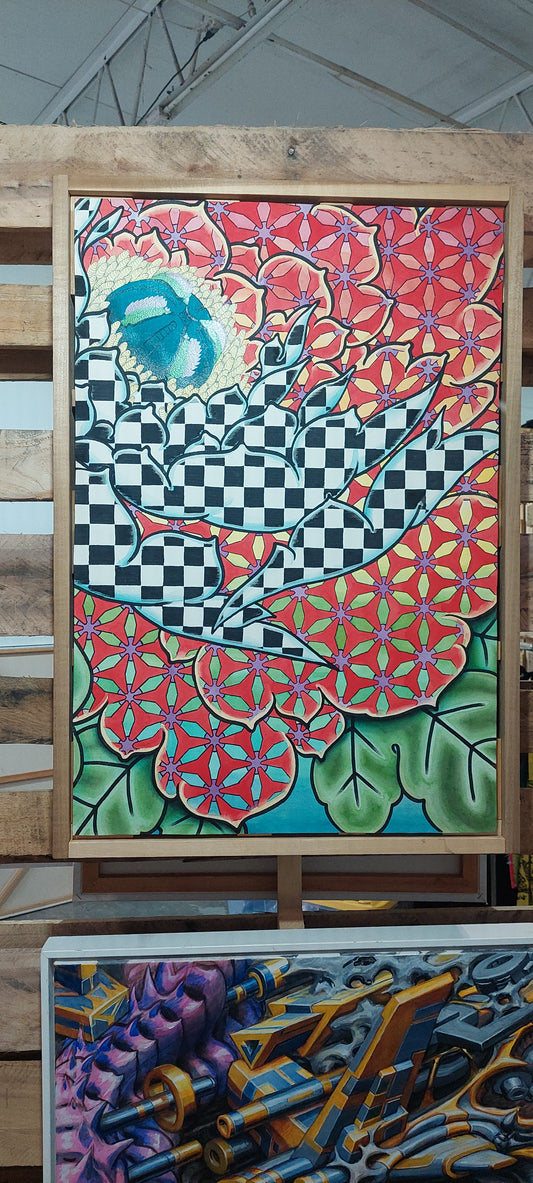 *Patternal Peone - 30 x 20 by James Hicks (Original)