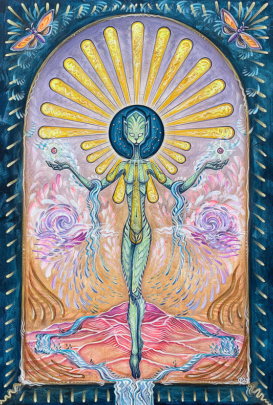 Cosmic Mother - 27 x 18 by Paulina Casati (Canvas Print)
