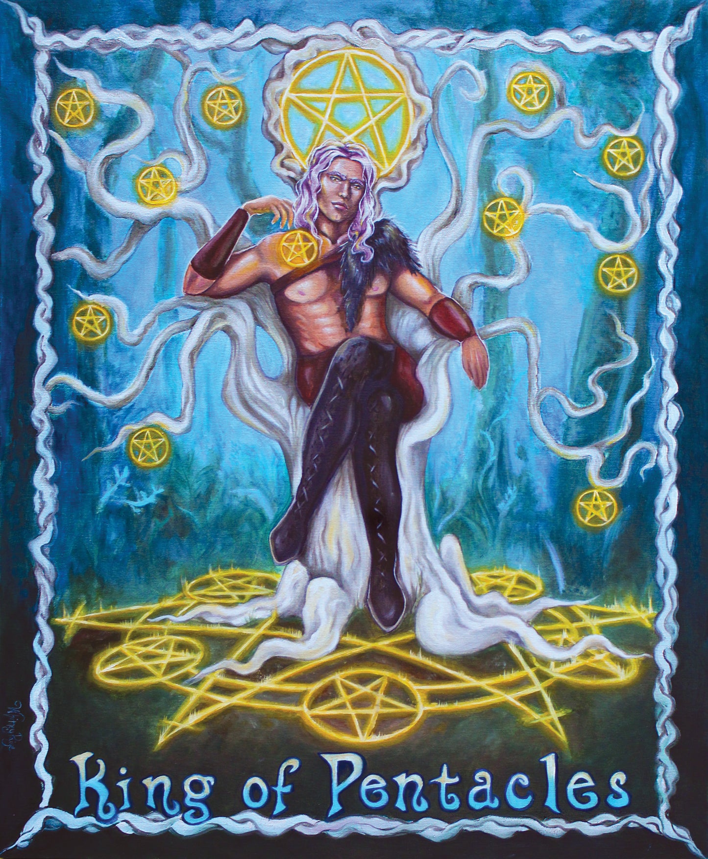 *King of Pentacles - 14 x 11 by Andrew Escudero  (Poster Print)