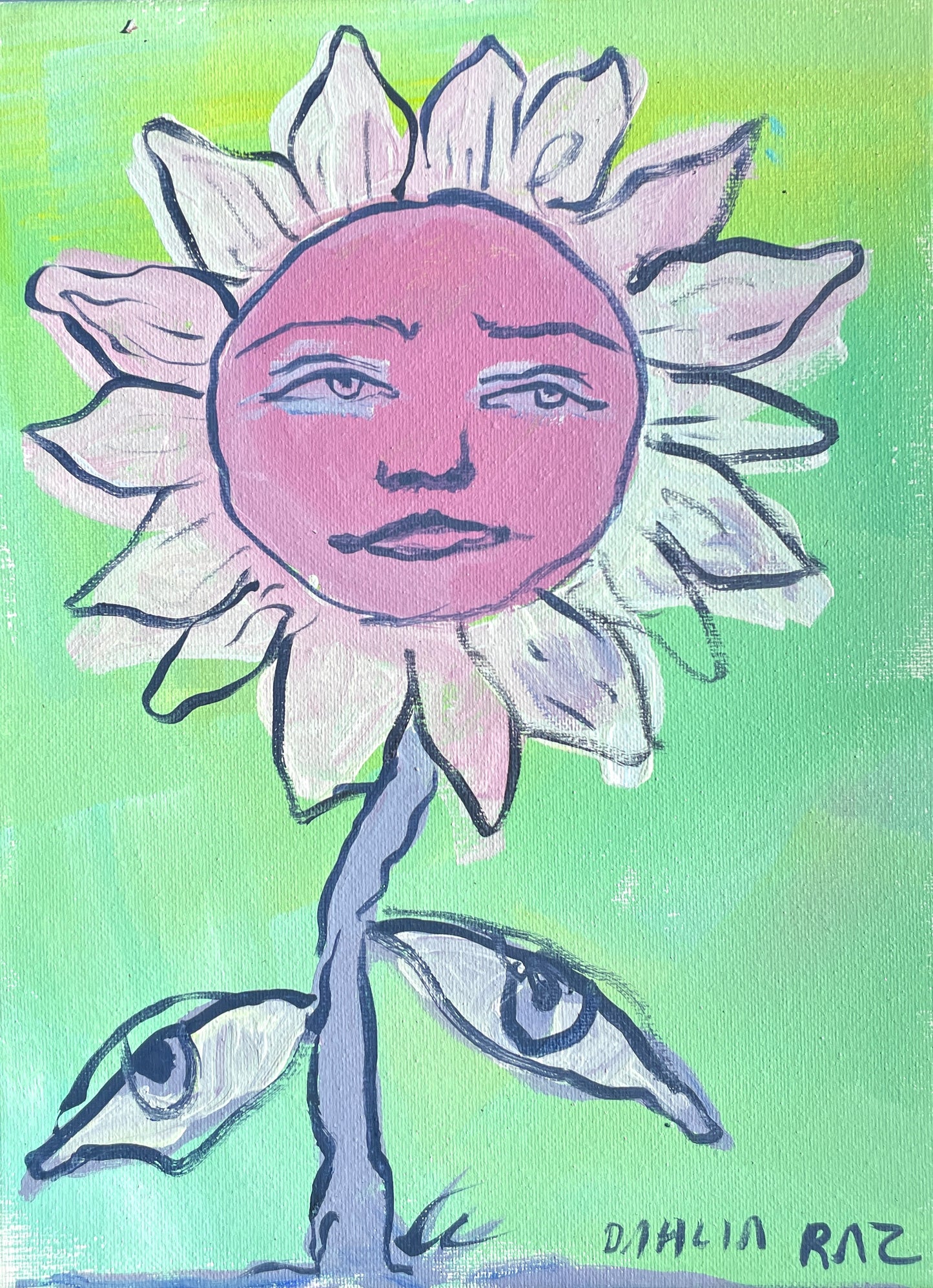 *Flower Friend - 12 x 9 by Dahlia Raz (Original)