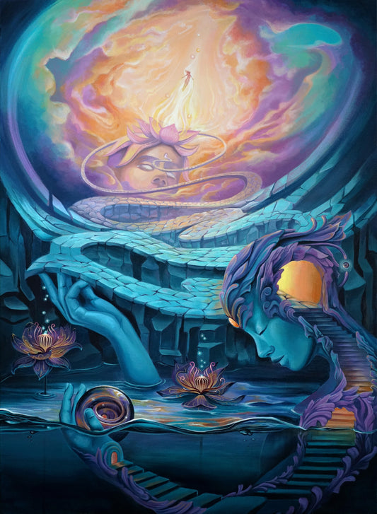 Journey Through the Mind  - 22 x 16 by Shannon Miguela  (Canvas Print)