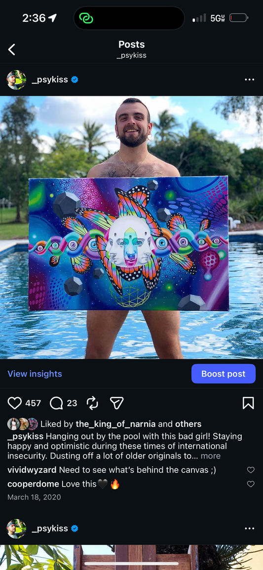 *Hypnagogia - 8 x 12 by Psykiss (Canvas Print)