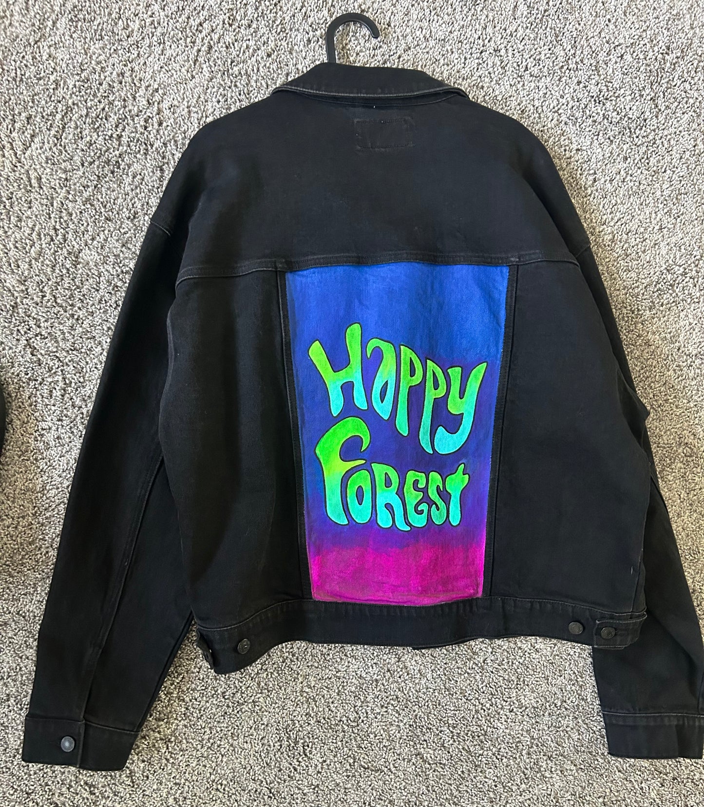 *Happy Forest Jacket (black denim)  - Large by Lyon  (Apparel)