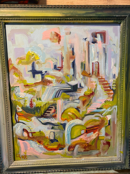 *Elemental Architecture   - 24 x 18 by Rae Grand  (Original)