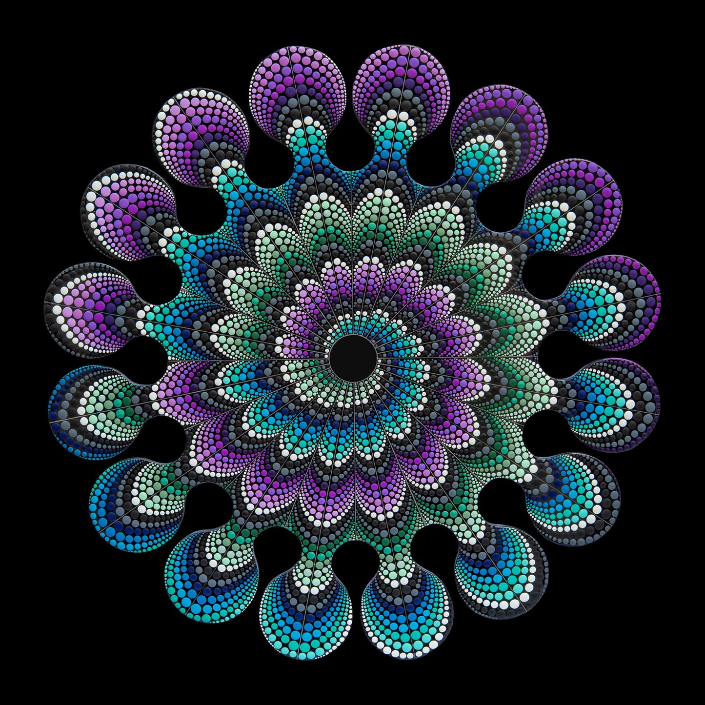 Forest Flower - 27 x 27 by Brandon Rollin (Canvas Print)