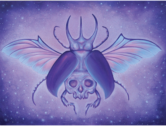 Skull Beetle - 12 x 16 by Subloominal  (Poster Print)