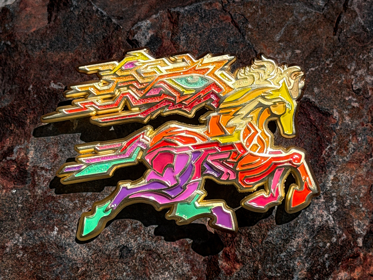 *Satin Gold Momentus by Rutherford (Accessory (pins, patches, etc))