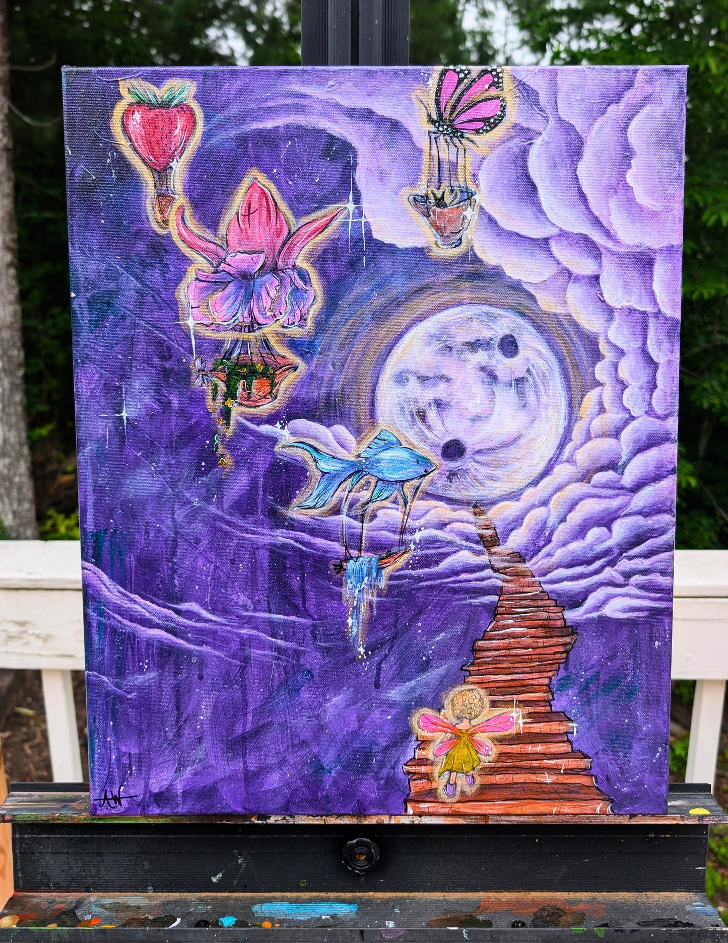 *Aurora's Dreamland - 18 x 24 by Fae of Ilaria  (Original)