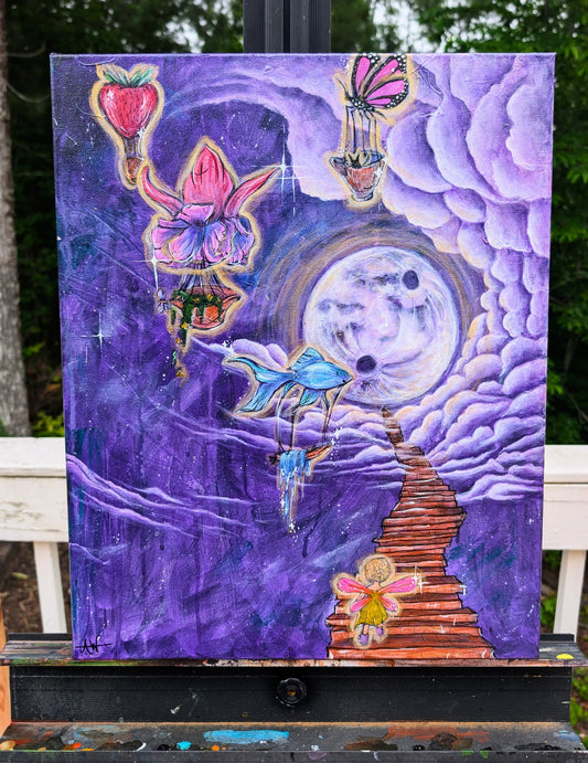 *Aurora's Dreamland - 18 x 24 by Fae of Ilaria  (Original)
