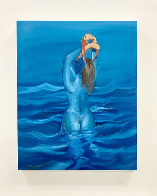 *Magi Noir (Bleu) - 30 x 22 by Bailey Gumienny (Original)