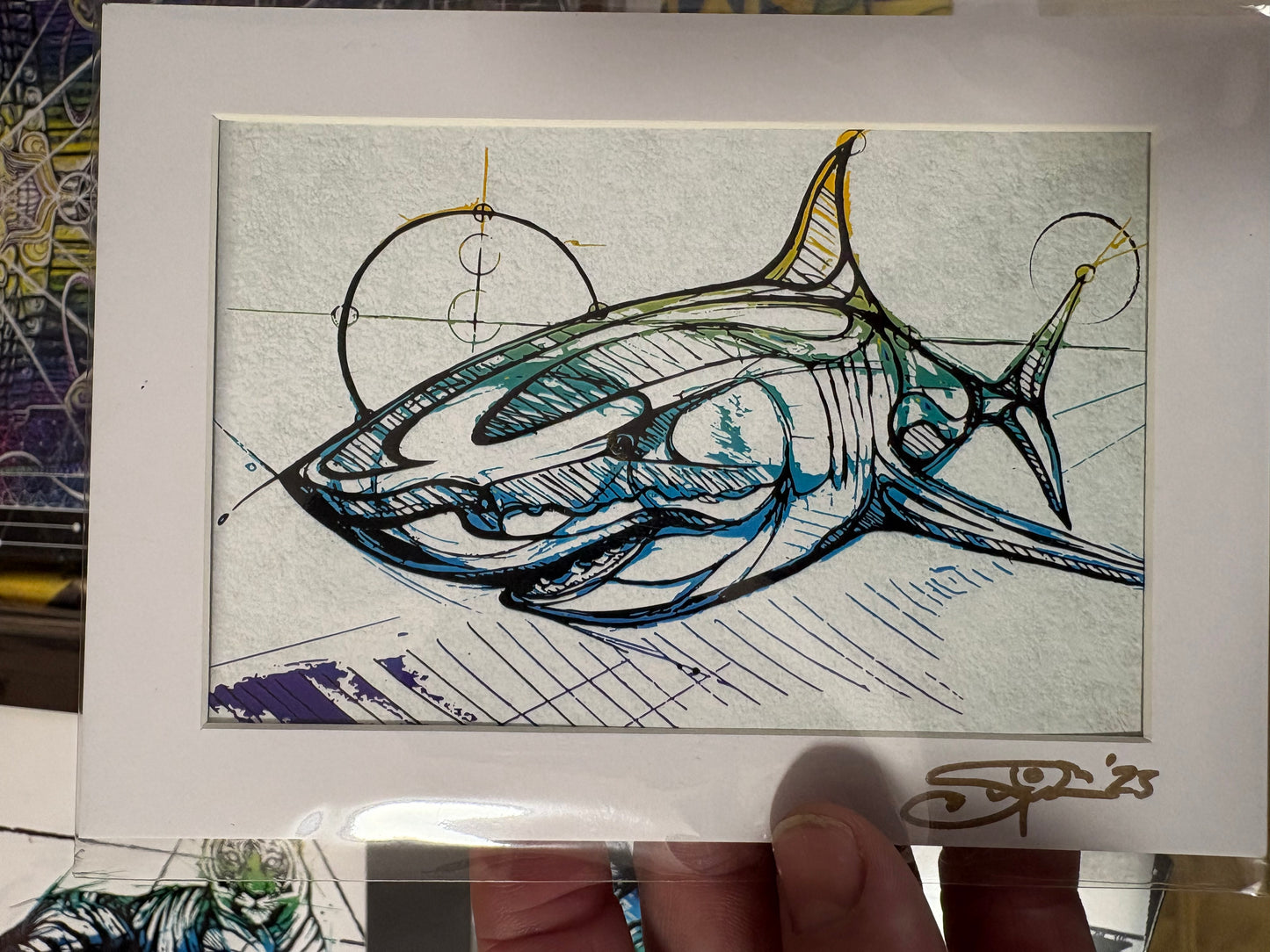 Shark  - 4 x 6 by Eye of Swiger (Poster Print)