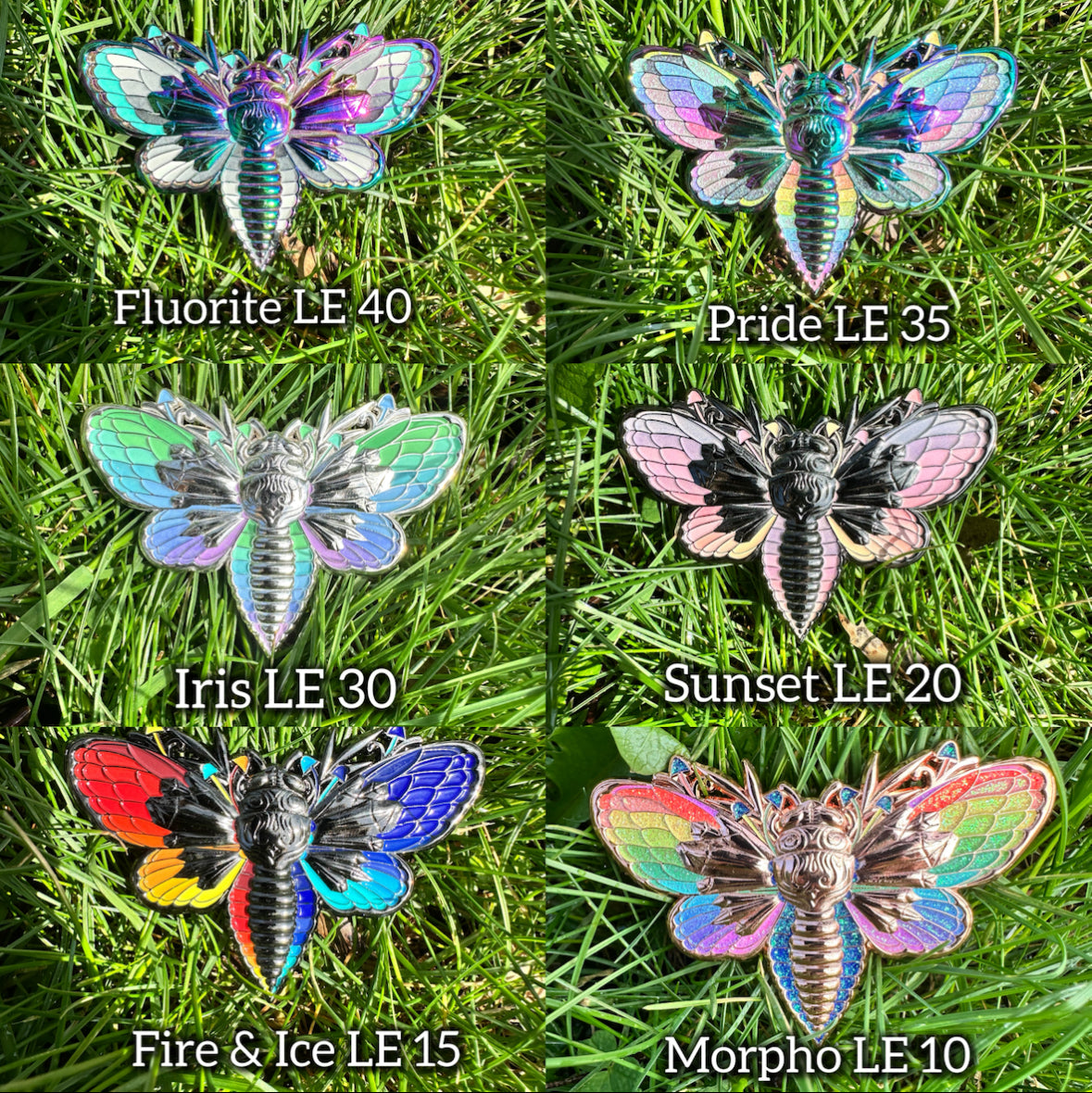 *Crysaeda pins - 2 x 3 by Calypso (Accessory (pins, patches, etc))