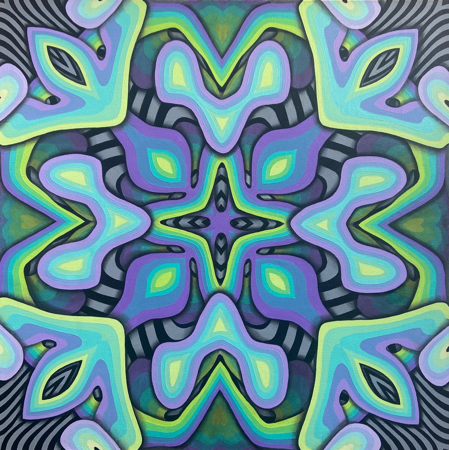 Rebirth  - 16 x 16 by Technocolor  (Canvas Print)
