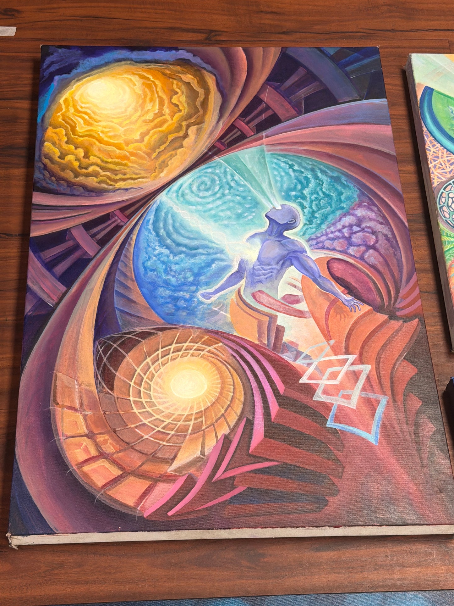 *Conduit of Radiance  - 36 x 24 by Khoury Affinity  (Original)