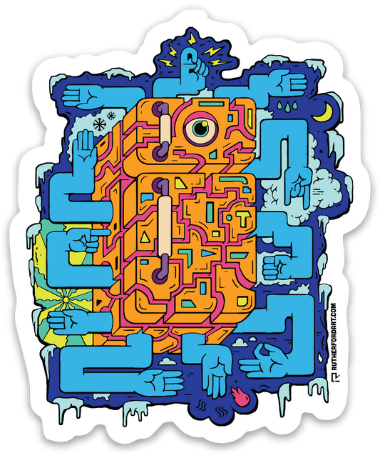 Climate Controller - 3.25 x 2.7 by Rutherford (Stickers)