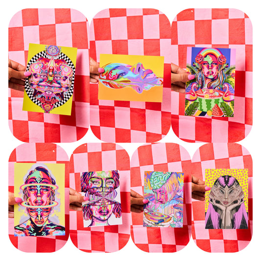 ASSORTED MINI PRINTS - 7 x 5 by Moon Child Studio (Poster Print)