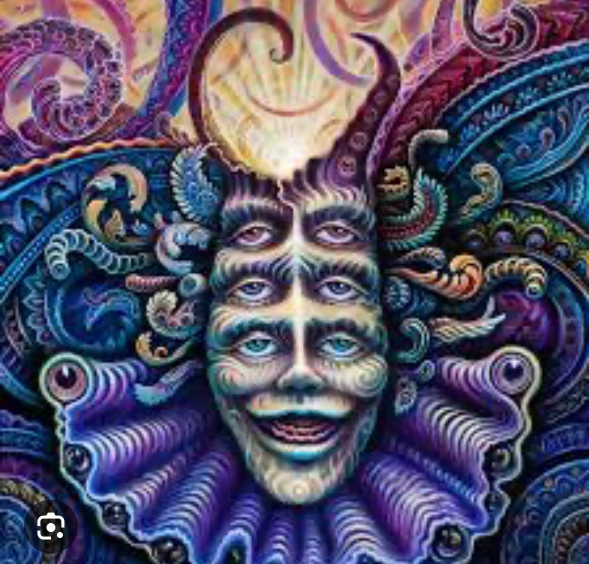 Are you shpongled - 12 x 12 by Morgan Mandala  (Canvas Print)